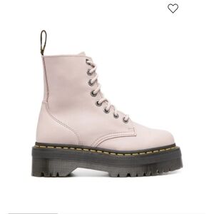 Dr. Martens Jadon III Cream Platform Boots, Women's 12 / Men's 11